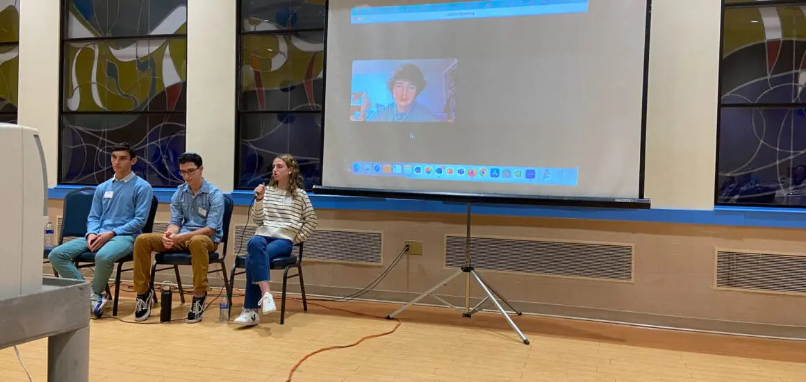 ATS Washington, D.C. event with projector screen | Donate to Support the Technion University | American Technion Society | How to Support Israel