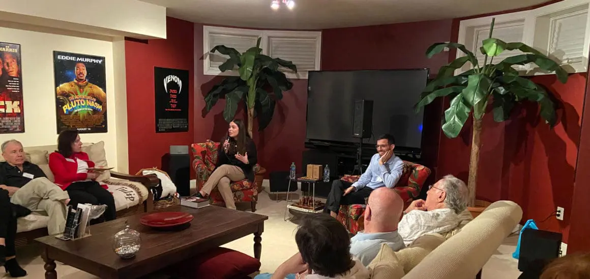 ATS Washington D.C. members at an event in a living room | Donate to Support the Technion University | American Technion Society | How to Support Israel