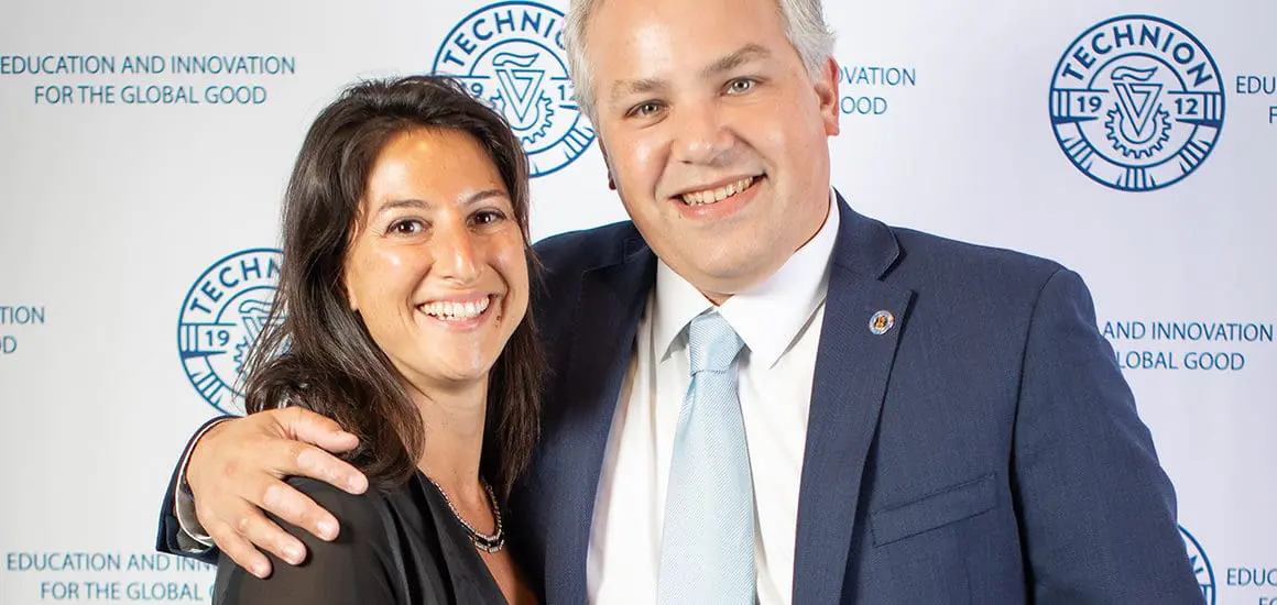 Two ATS — Southern California board members posing at an event | Donate to Support the Technion University | American Technion Society | How to Support Israel