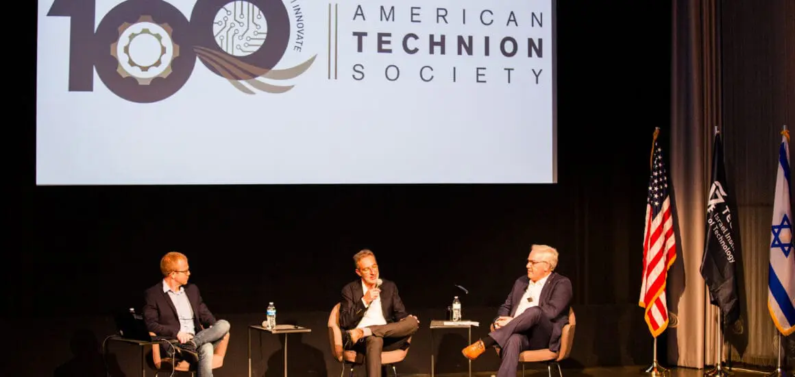 speakers on stage at event in ATS – Southern California | Donate to Support the Technion University | American Technion Society | How to Support Israel
