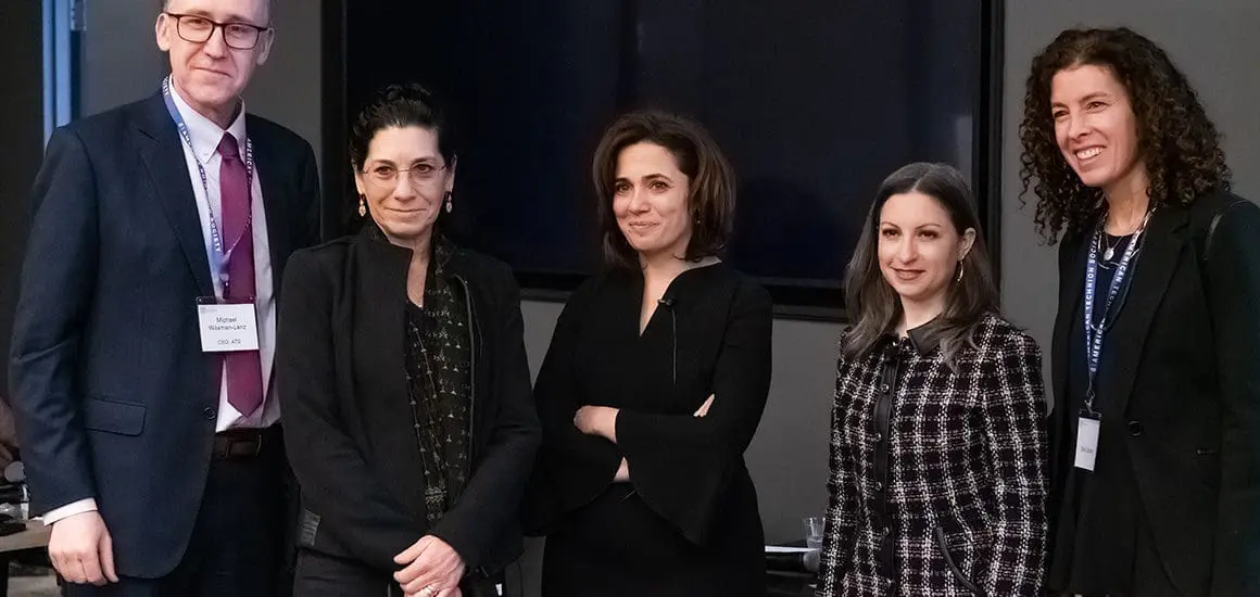 Guest speakers with ATS CEO, Michael Waxman-Lenz at a local event | Donate to Support the Technion University | American Technion Society | How to Support Israel