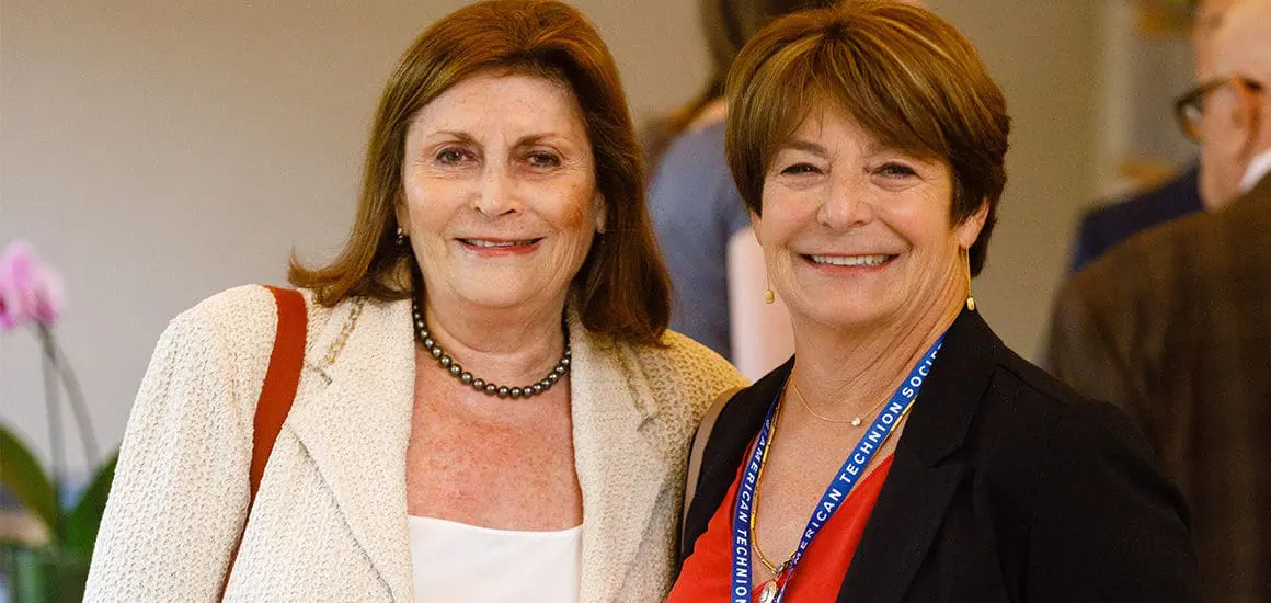 Former ATS President, Zahava Bar-Nir with a fellow board member at an ATS Board Meeting event | Donate to Support the Technion University | American Technion Society | How to Support Israel