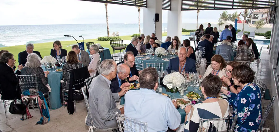 Presidential Forum at the Slater's home with Peretz Lavie and Assaf Zinger ATS South Palm Beach supporters at an event | Donate to Support the Technion University | American Technion Society | How to Support Israel
