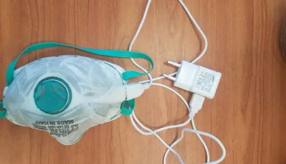 Phone Charger Powers Reusable Masks