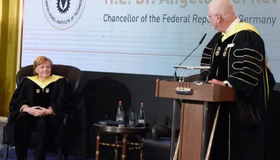 German Chancellor Merkel Honored