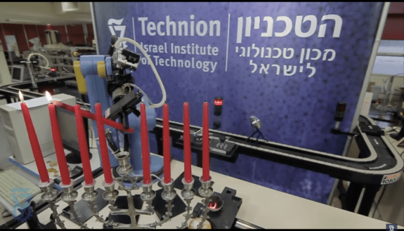 How To Light the Menorah Technion Style
