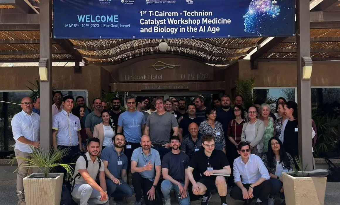 The researchers from the Technion and the University of Toronto at the joint workshop (credit: Office of the Technion Spokesperson).