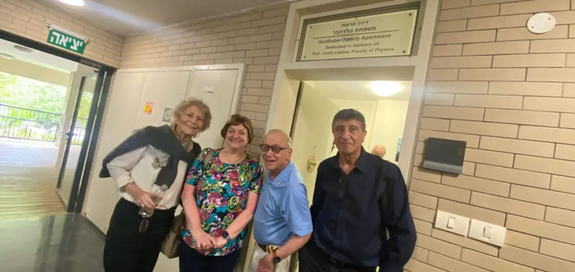 Raleigh couple who just visited campus to dedicate a dorm apartment | Donate to Support the Technion University | American Technion Society