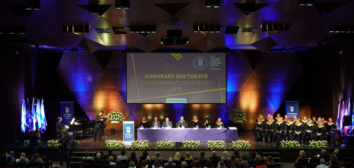 Honorary Doctorate Conferment Ceremony at the Technion, 2019
