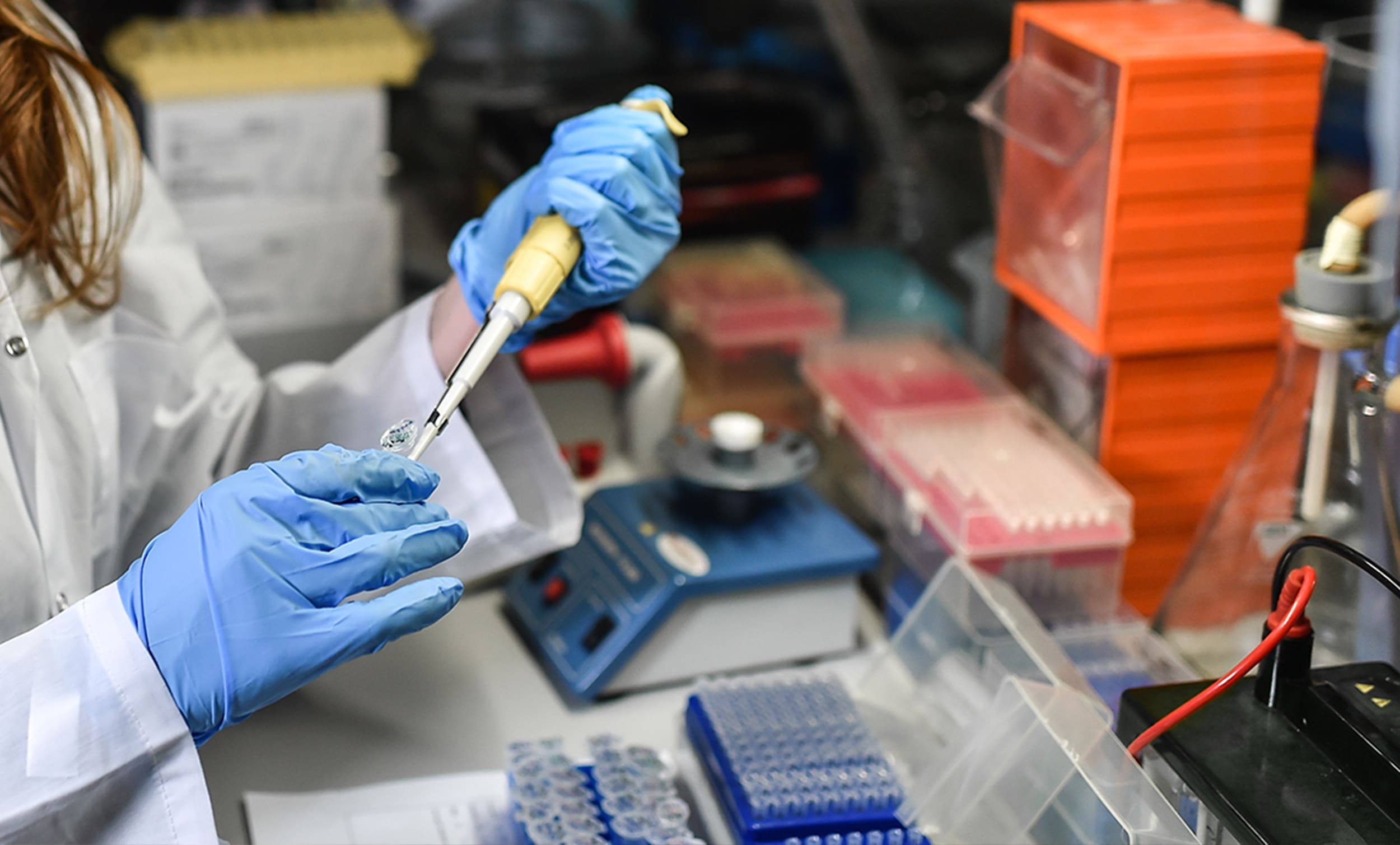 scientist in a lab using instruments to test anti-cancer therapy resistance | Donate to Support the Technion University | How to Support the Technion University