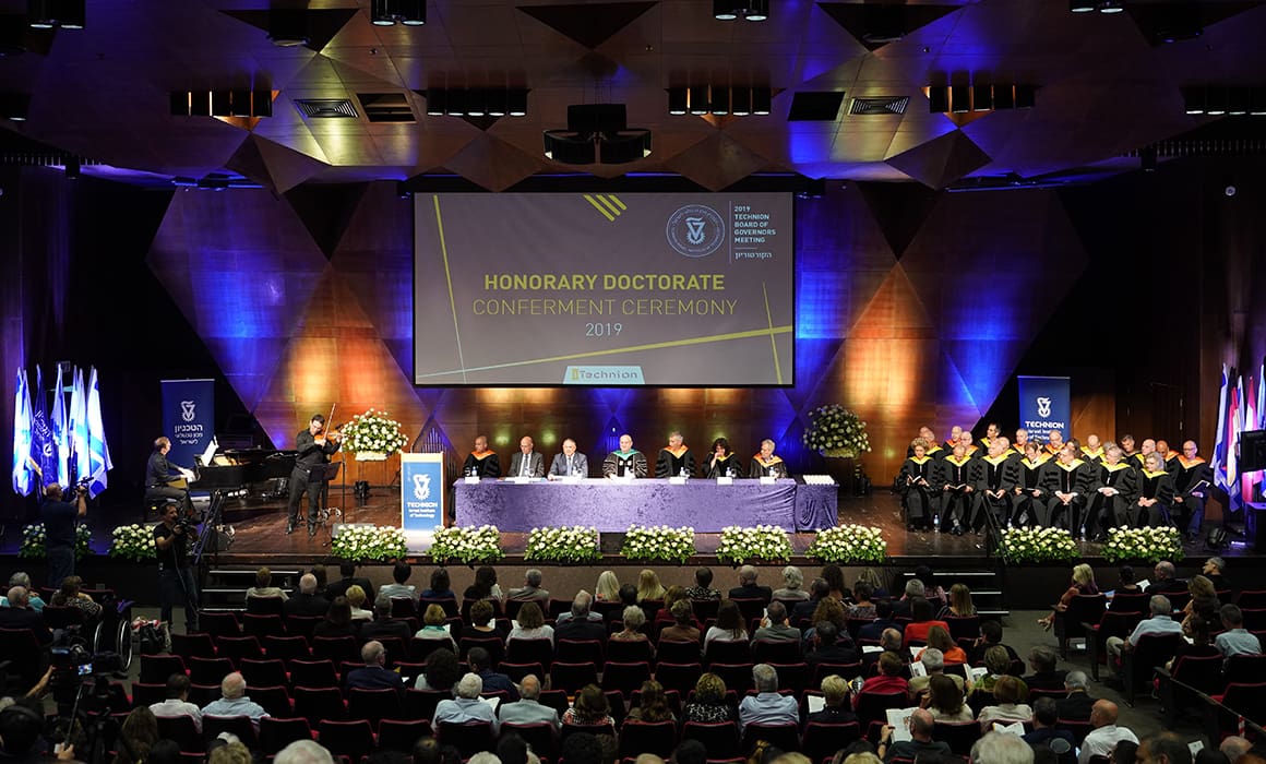 2019 technion BOG meeting with stage and projector | Donate to Support the Technion University | How to Donate to Support Israel