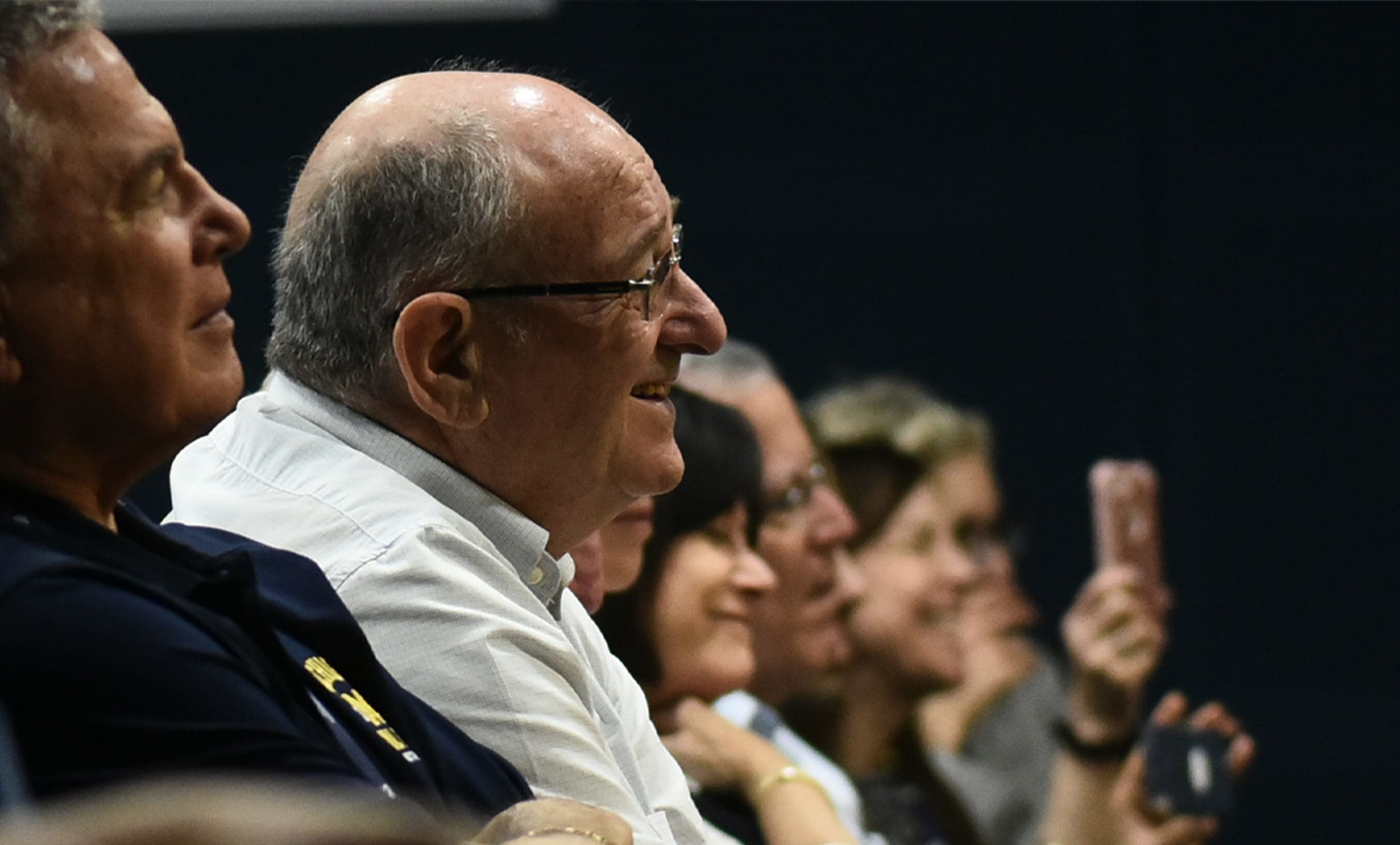 Former Technion president Peretz Lavie listening in at a campus event | Donate to Support the Technion University | American Technion Society