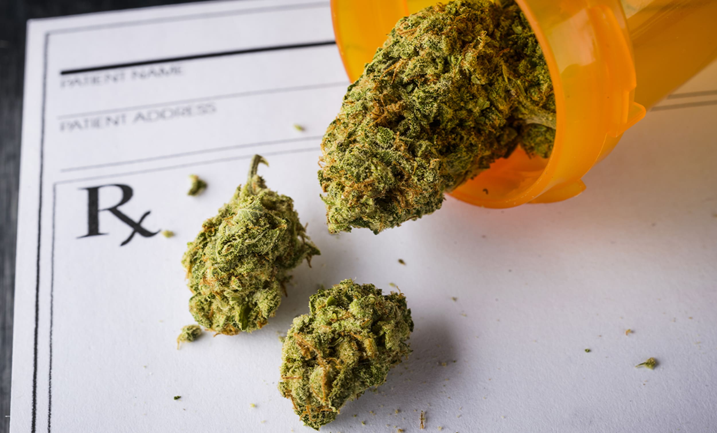 Medical Cannabis in an orange prescription bottle on a prescription doctor's pad | Donate to Support the Technion University | American Technion Society