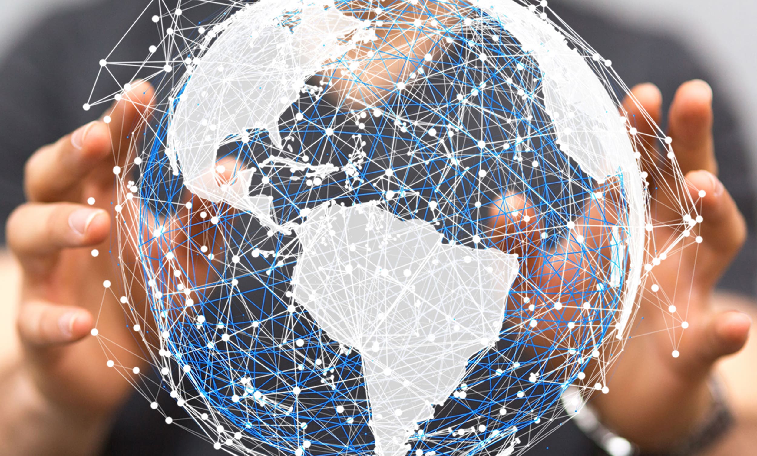 graphic of white and blue globe in person's hands for global campaign | Donate to Support the Technion University | How to Support Israel
