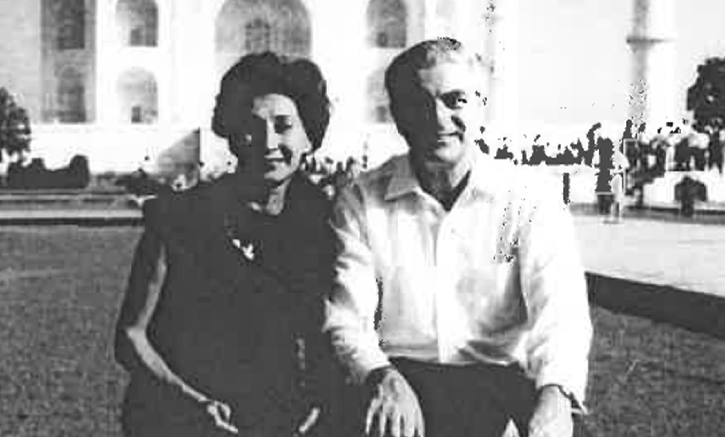 joan and lewis lowenstein in black and white photograph | Donate to Support Israel | Technion University