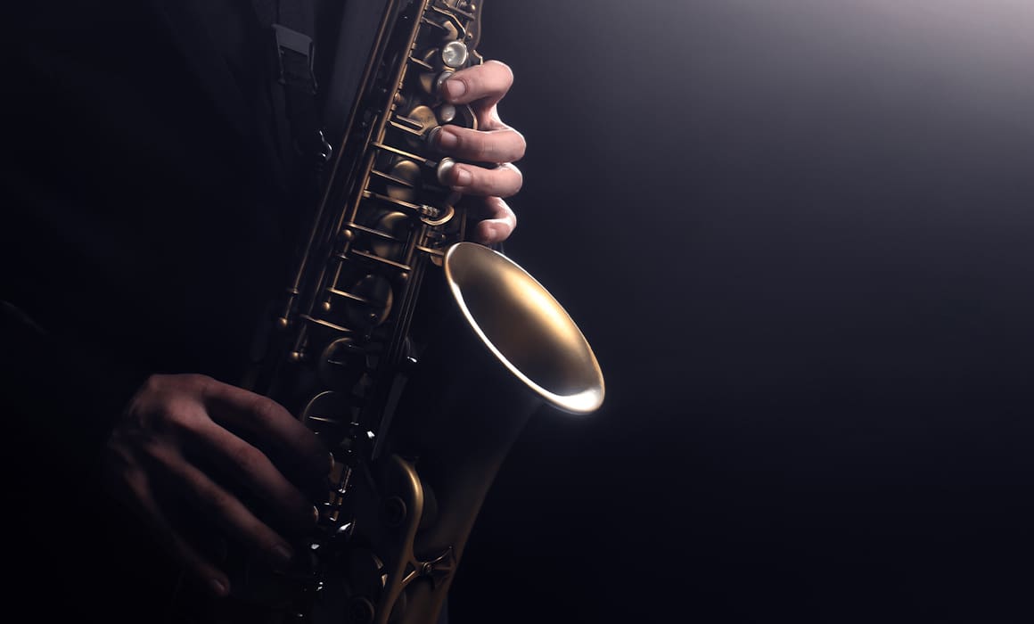 saxophone jazz instrument with black background | Donate to Support Technion University | American Technion Society