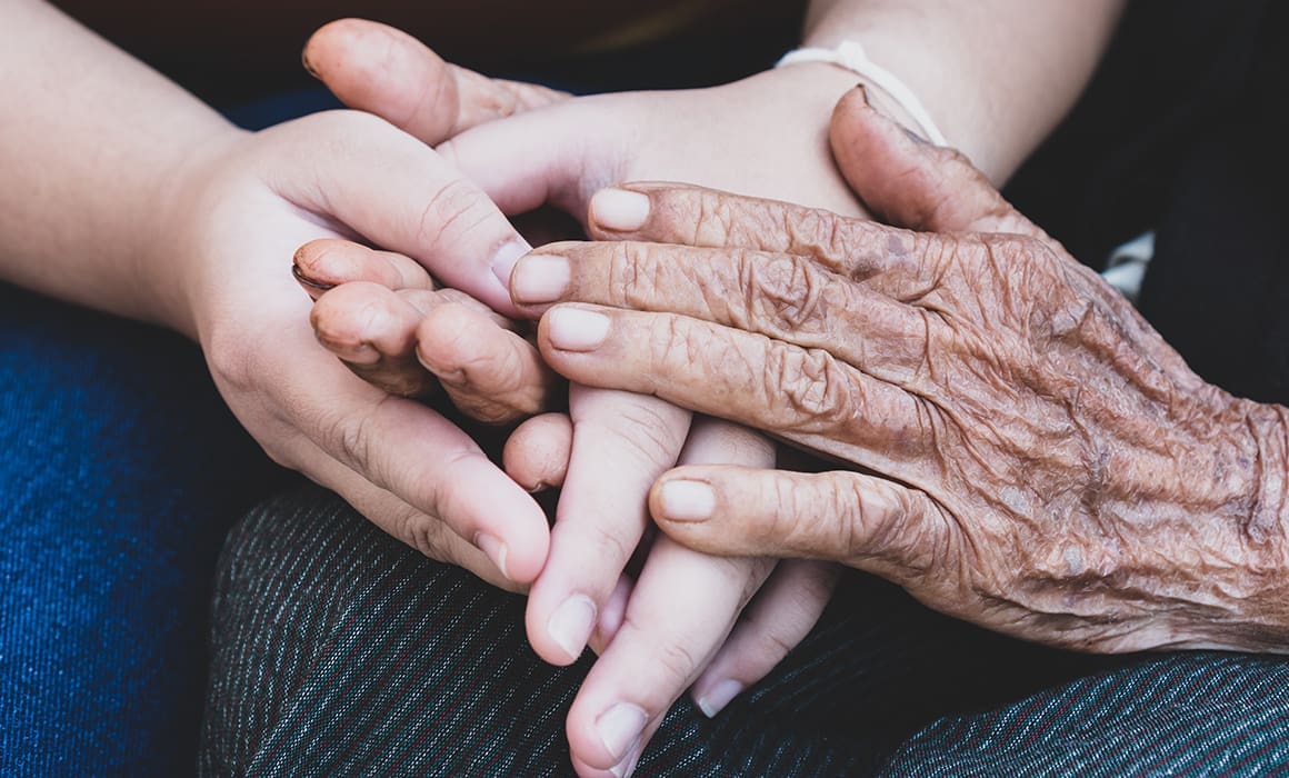 young person's hands with aging cells person holding them | Donate to Support Israel | American Technion Society