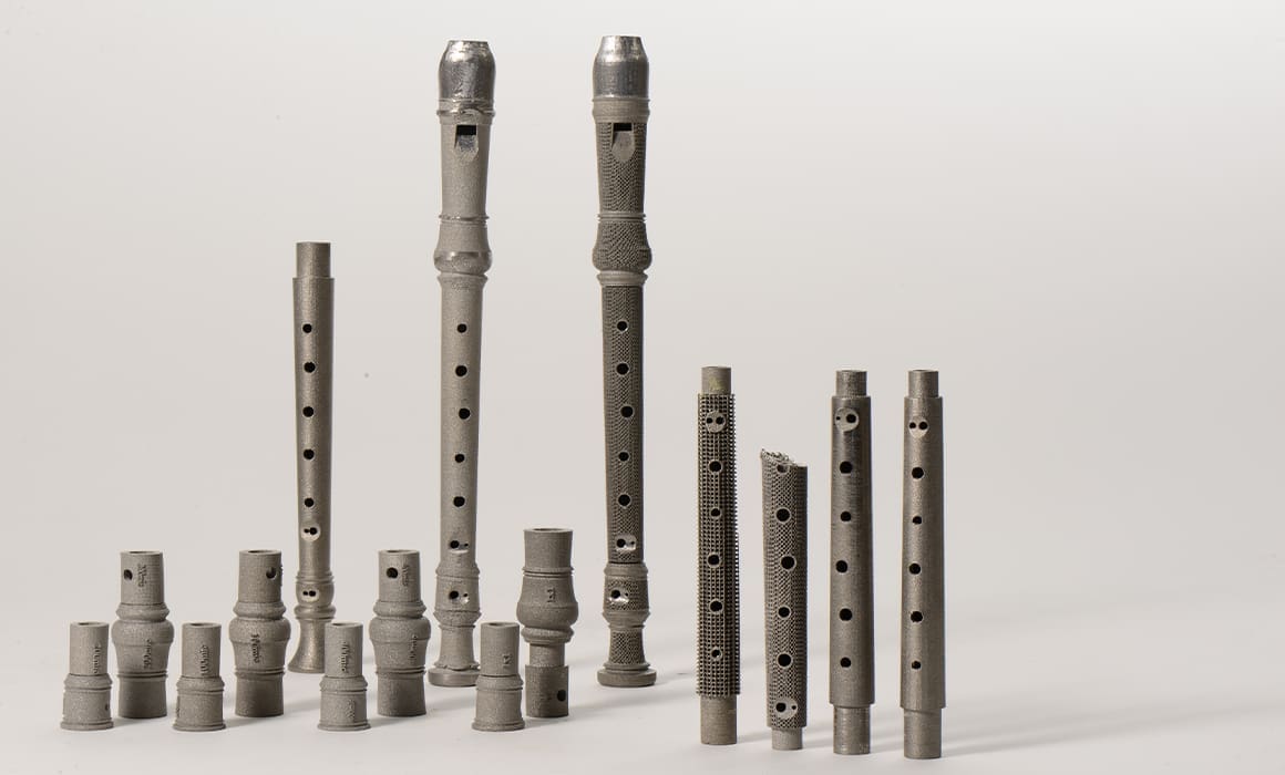 titanium flutes 3d printed | Technion University | Donate to Support Israel