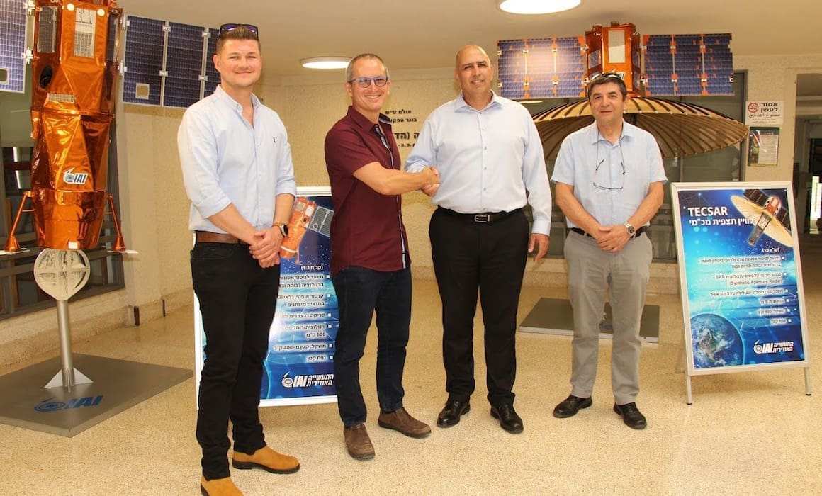 technion and iai executives shaking hands for nano-satellites collaboration in haifa, israel | How to Support Israel | American Technion Society