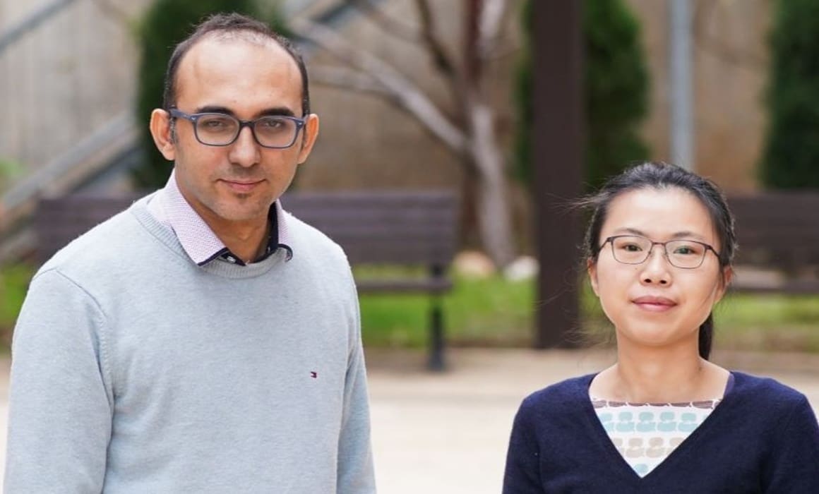 Assistant Professor Ramez Daniel and Dr. Ximing Li, microbes researchers, outside on the Technion campus in haifa, israel | American Technion Society | Technion University | Israel