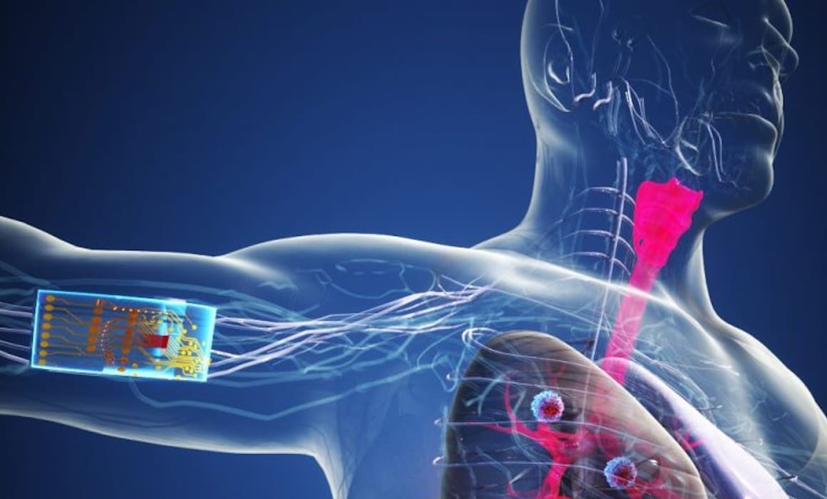 graphic of human head and right arm with arm patch for TB | Donate to Support Israel | American Technion Society