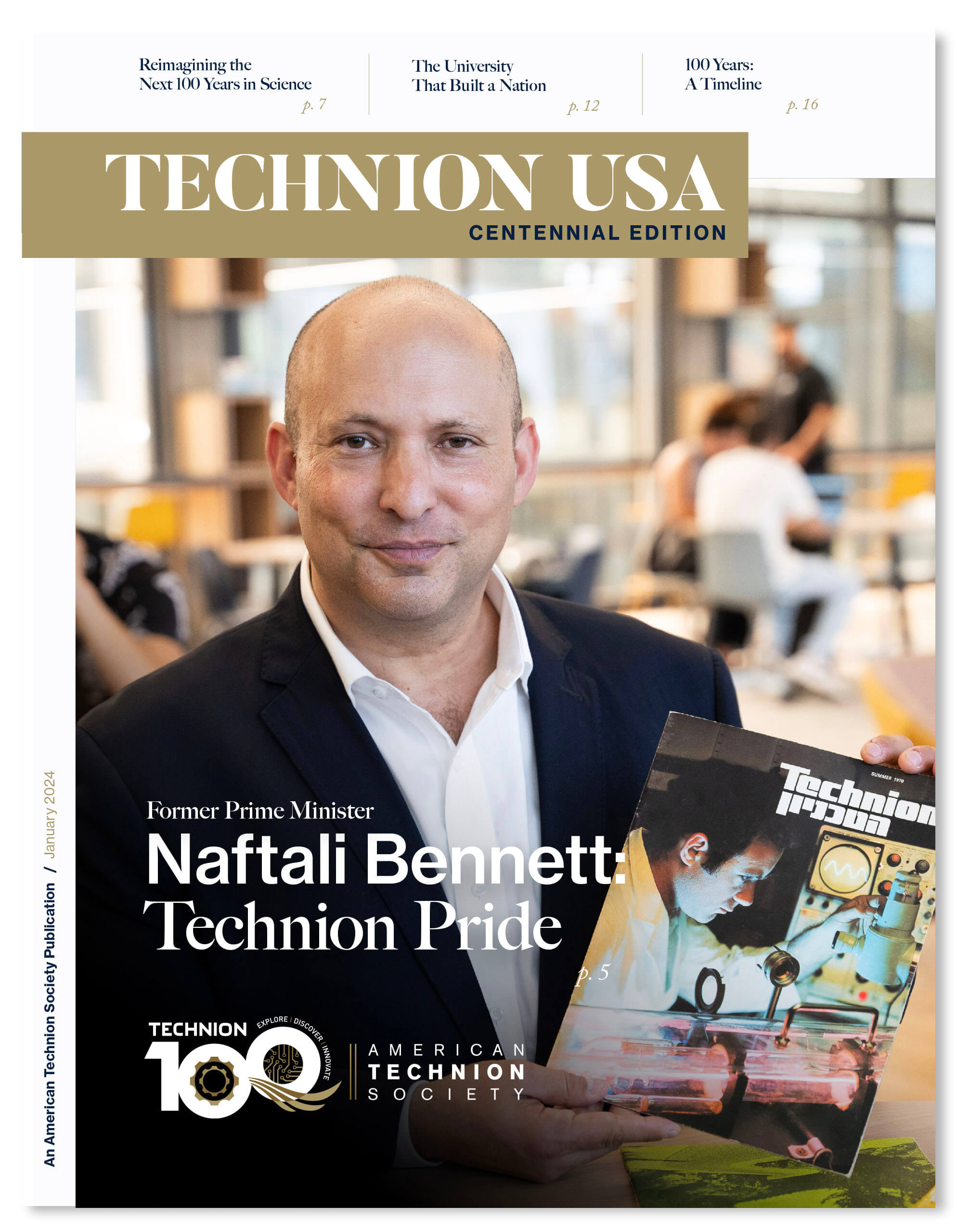 Technion USA Centennial edition cover art