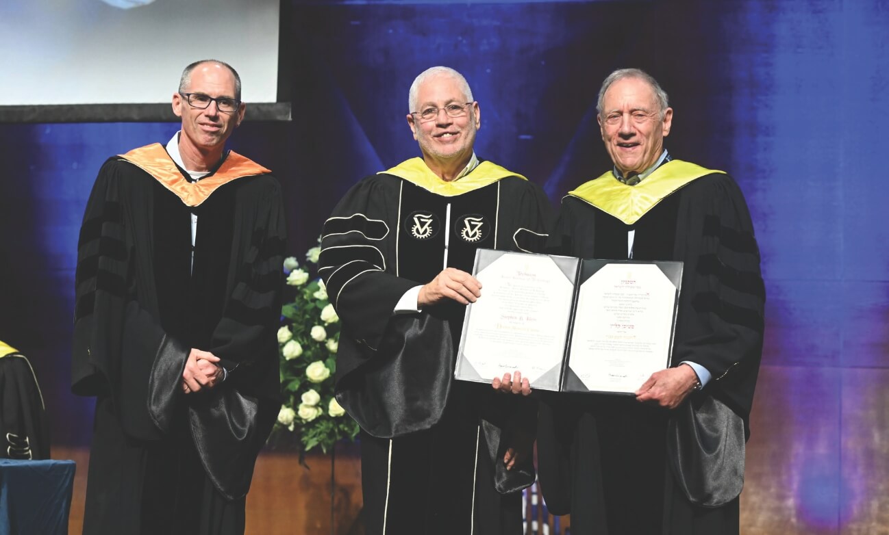 Stephen B. Klein receiving honorary degree