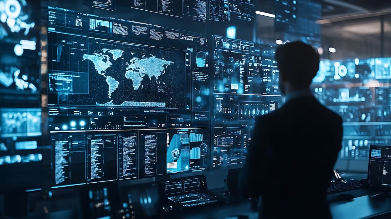security guard monitoring screens | Donate to Support the Technion University | American Technion Society | Israel