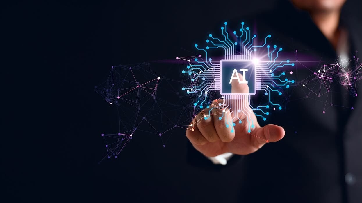 AI graphic with person pressing on screen | Decart | Donate to Support the Technion University | Israel | American Technion Society