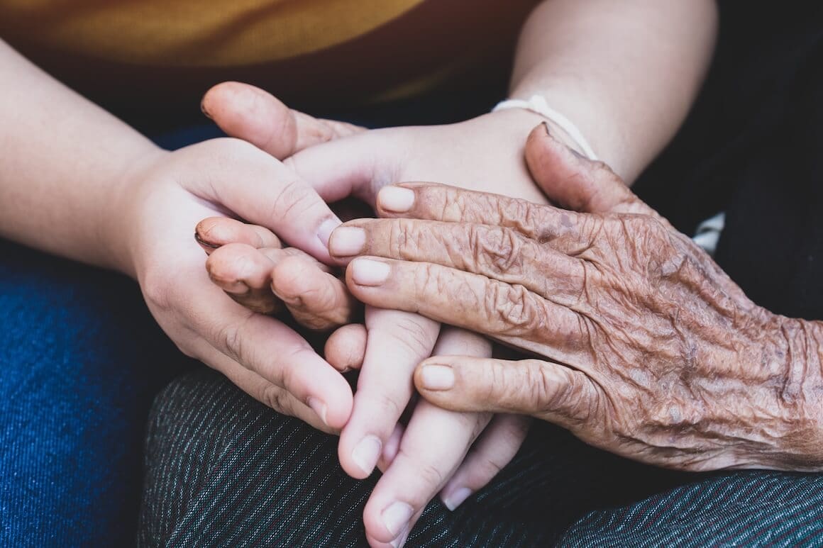 young person and old person's hands healthy aging | Donate to Support Israel | American Technion Society | Technion University