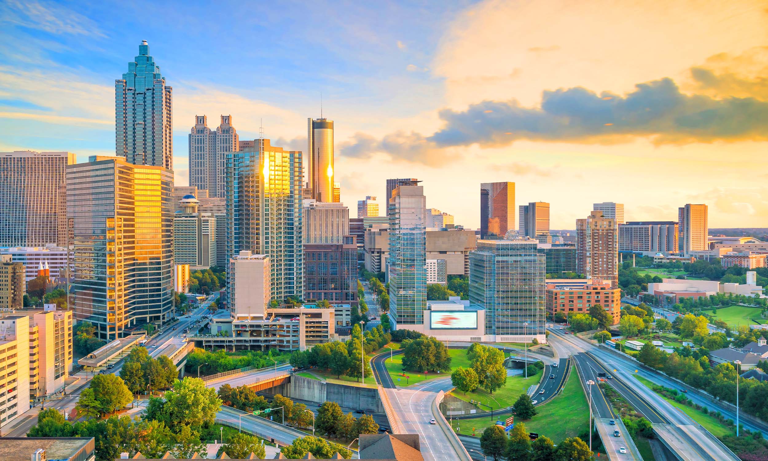 Atlanta skyline in morning sun | Donate to Support the Technion University | American Technion Society | How to Support Israel