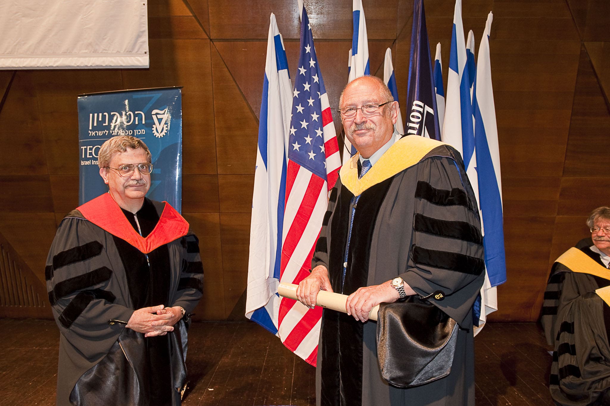 Dr. Yossi Vardi in ceremonial attire after receiving the Israeli Presidential Medal of Honor.