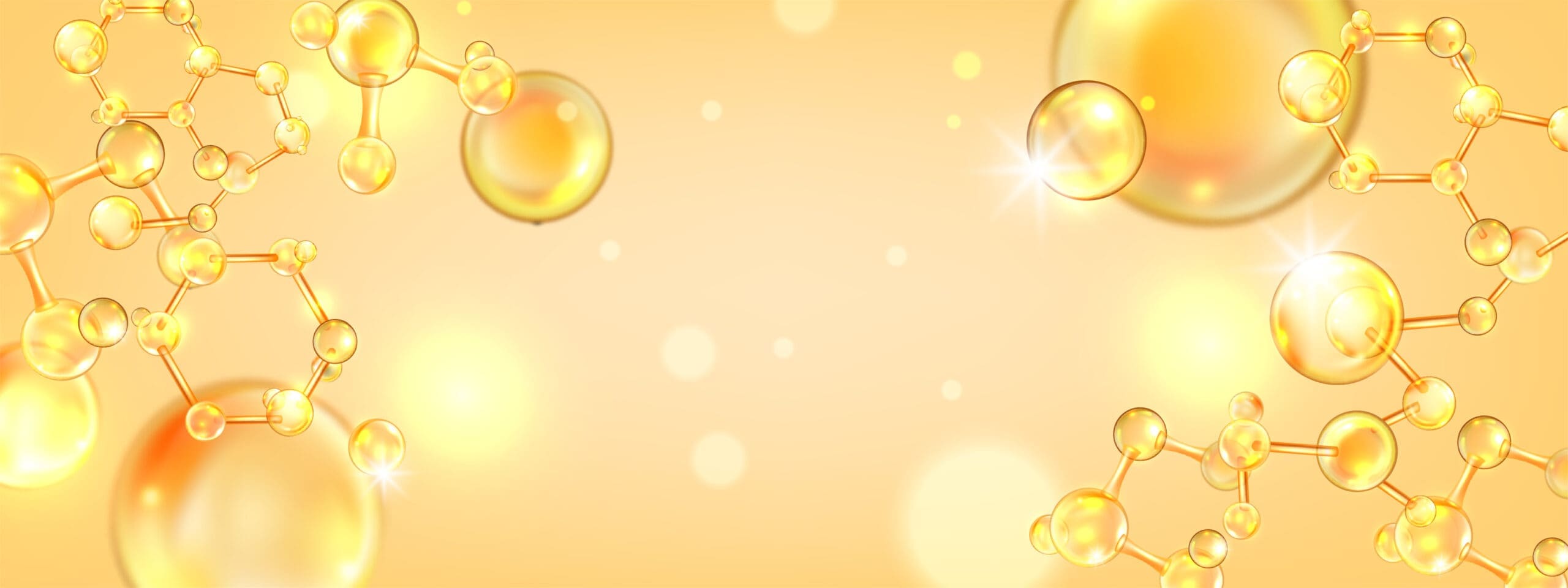 generated image of protein cells in yellow space, a visual representation of rapid proteome analysis