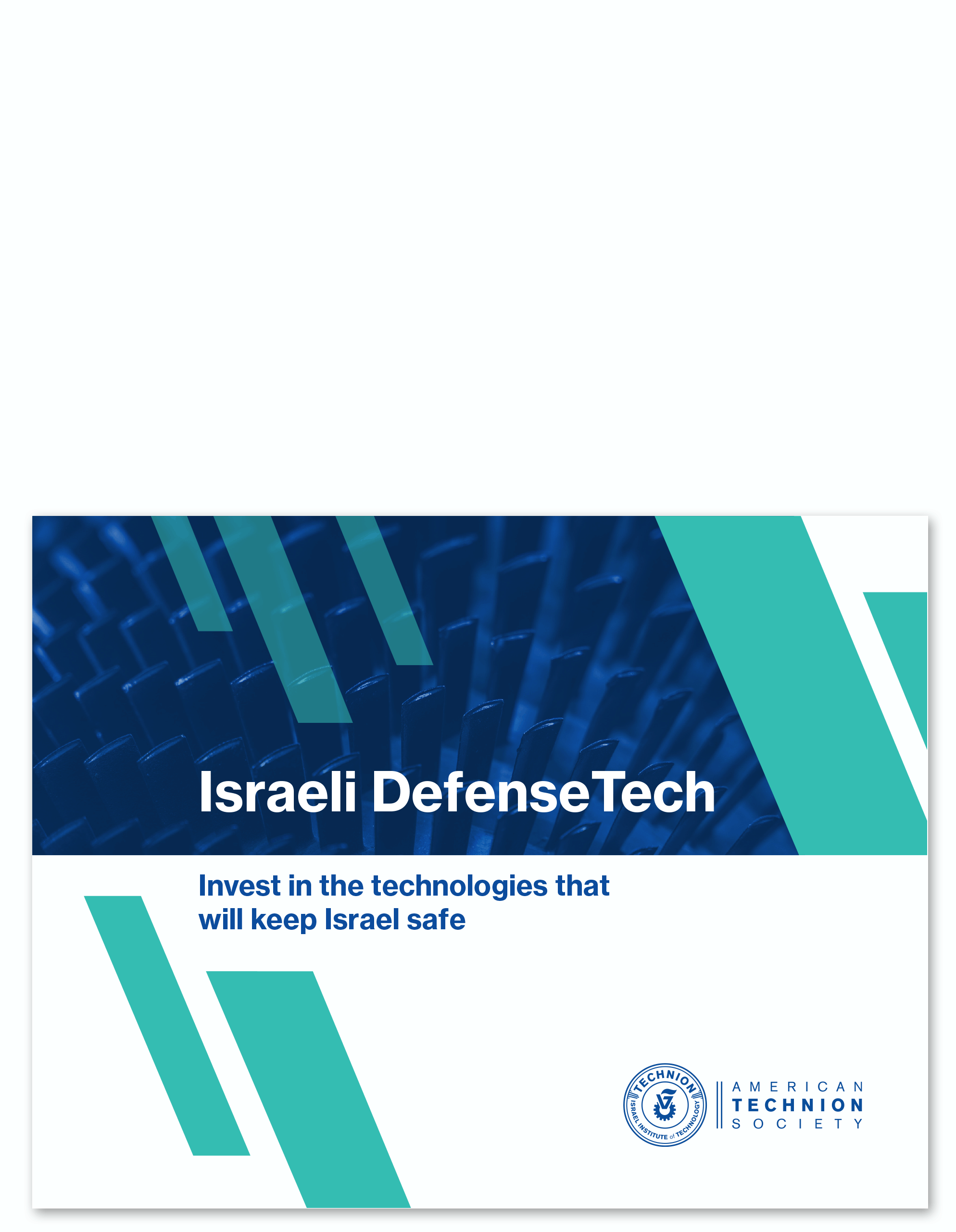 Magazine cover Israeli DefenseTech in bold letters